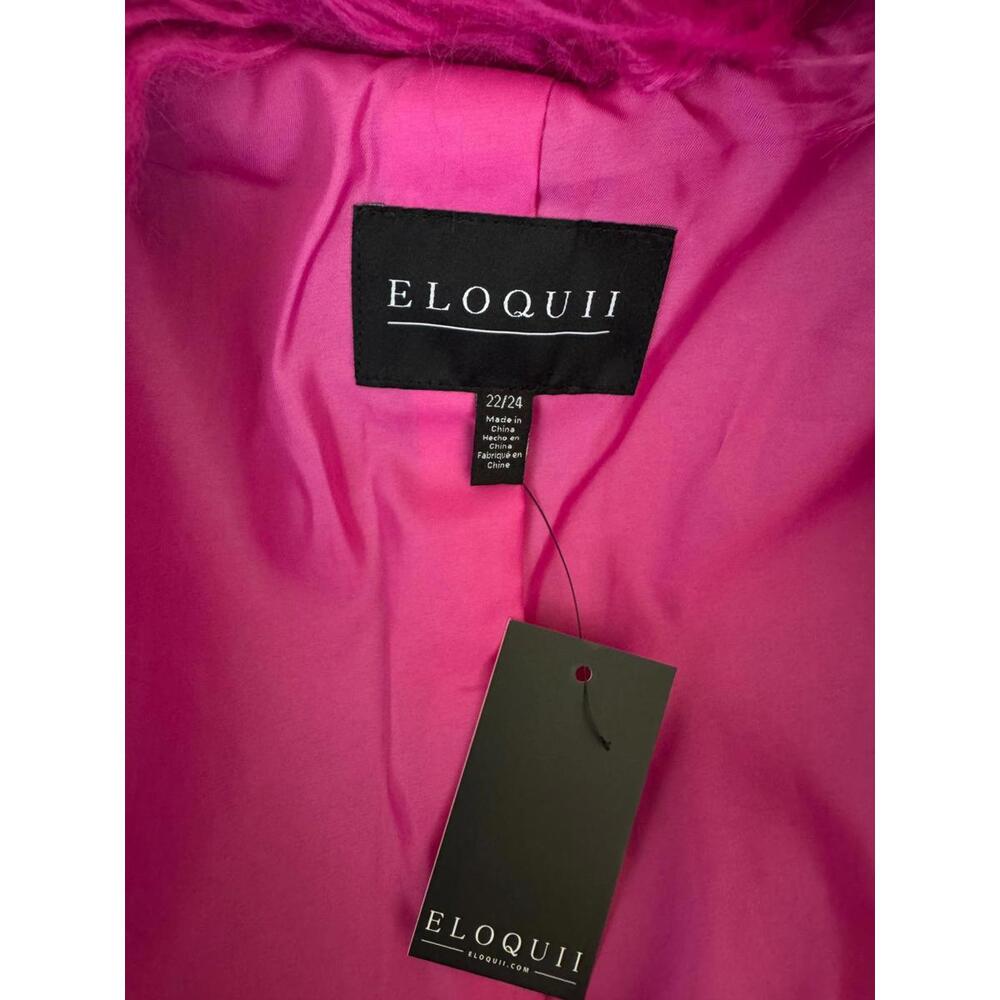 Eloquii Cozy Pink Shag Faux Fur Coat – Size 22/24 (NWT) - Picture 6 of 6